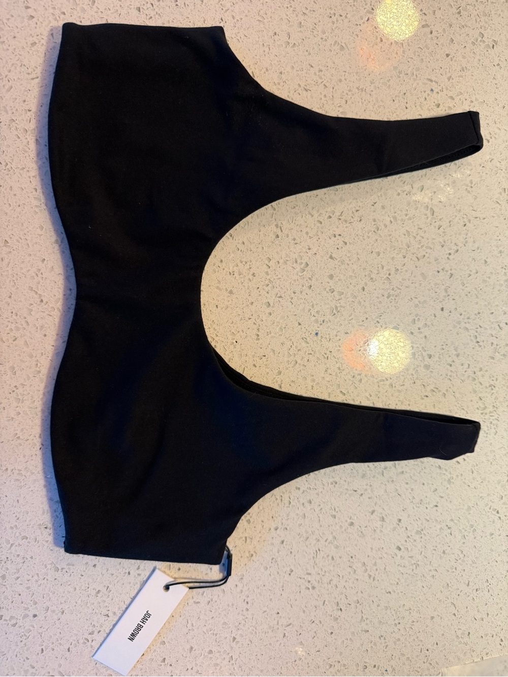 Joah Brown Black Swim Top
